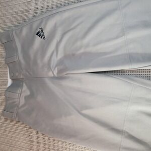 Adidas AEROREADY Baseball Pants Mens Small Gray Jogger Snap Waist Performance
